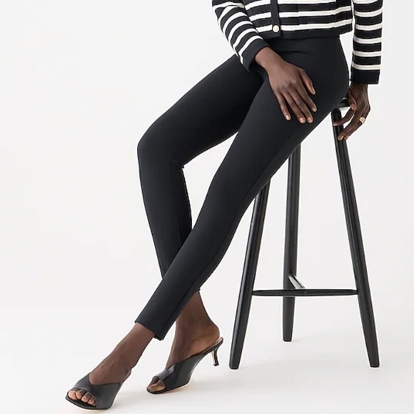J. Crew Petite pixie pants in stretch ponte BB459 Black PS Small - Picture 2 of 7